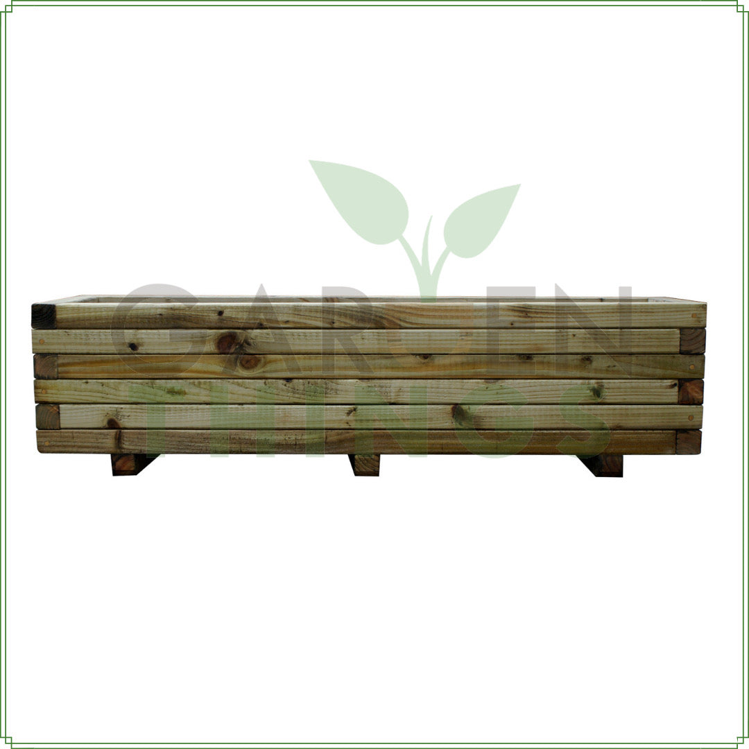 Wooden Block Planter 32cm(W) x 120cm(L) x 33cm(H)