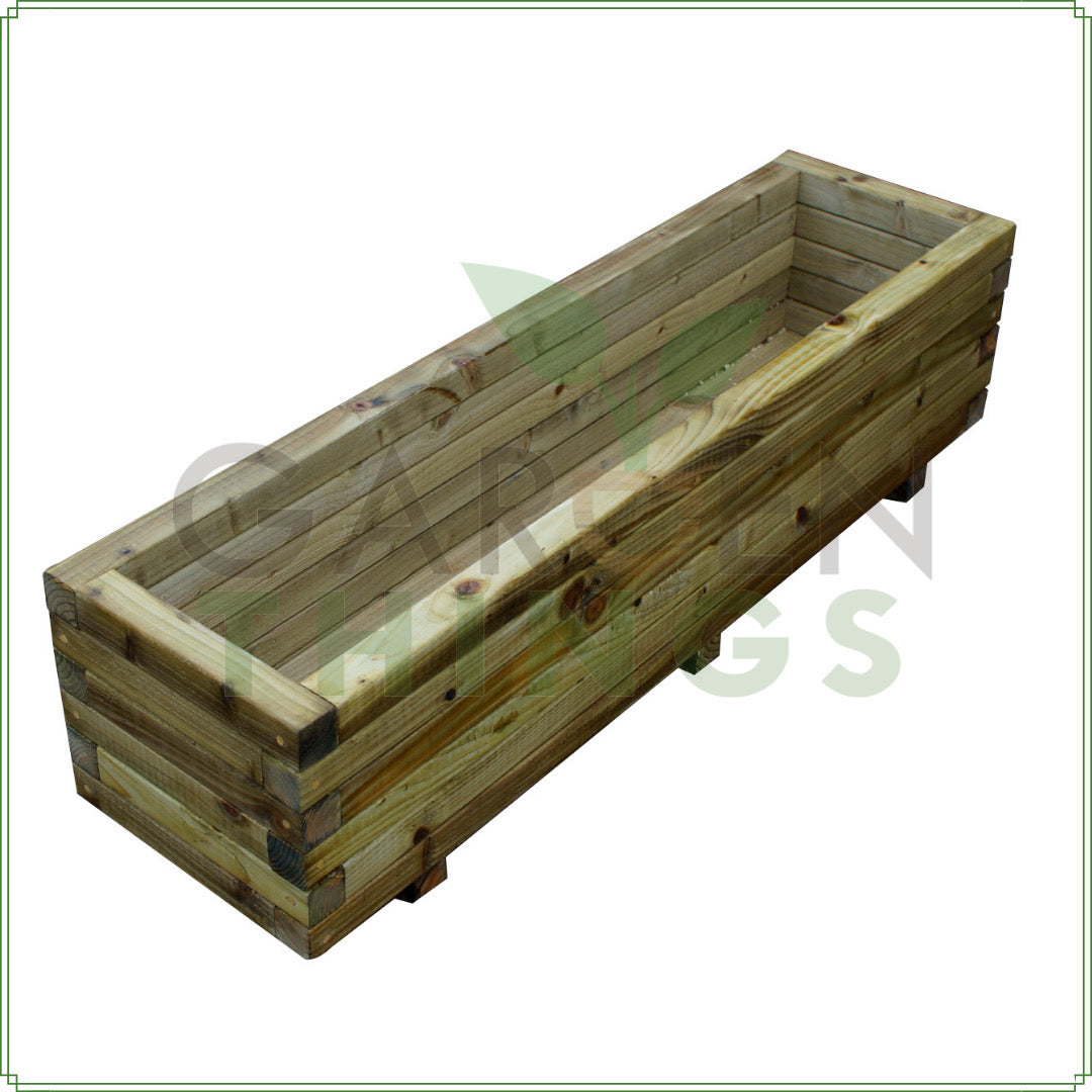 Wooden Block Planter 32cm(W) x 120cm(L) x 33cm(H)