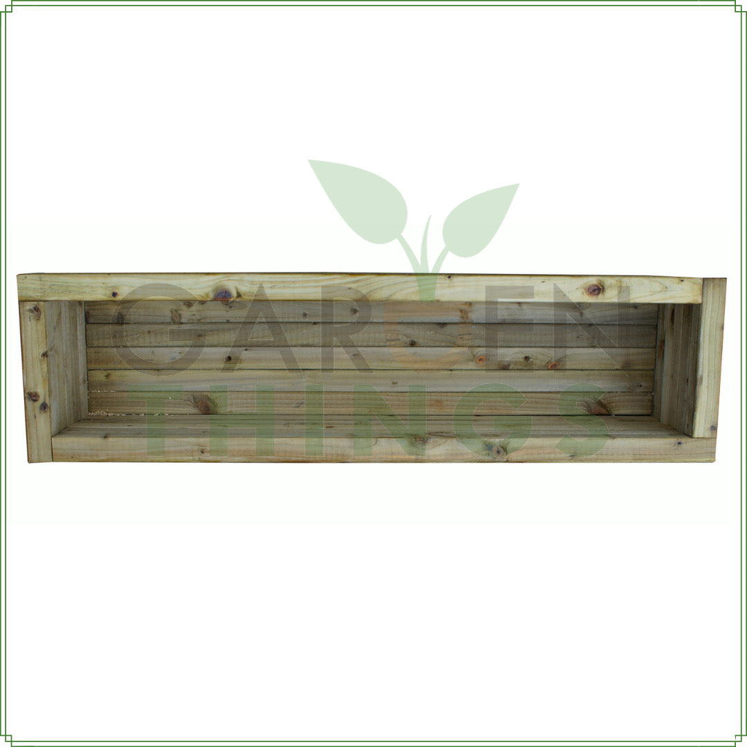 Wooden Block Planter 32cm(W) x 120cm(L) x 33cm(H)